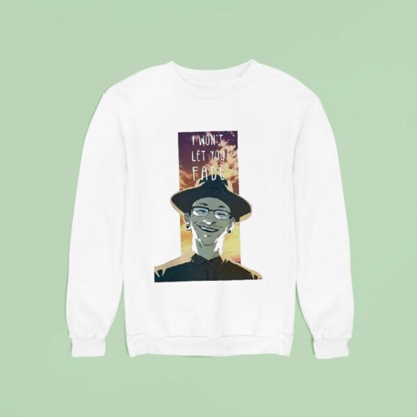 Chester Bennington From Linkin Park Art With Sunset Background And I Won T Let You Fade Sweatshirt