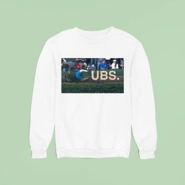 Chicago Cubs Fan Fall Into Basket At Wrigley Field Sweatshirt