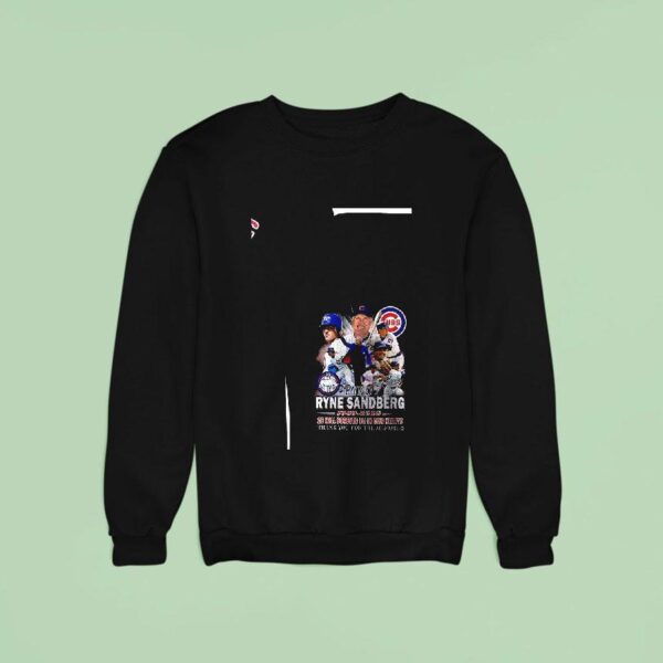 Chicago Cubs Ryne Sandberg Will Forever Be In Our Hearts Signature Sweatshirt