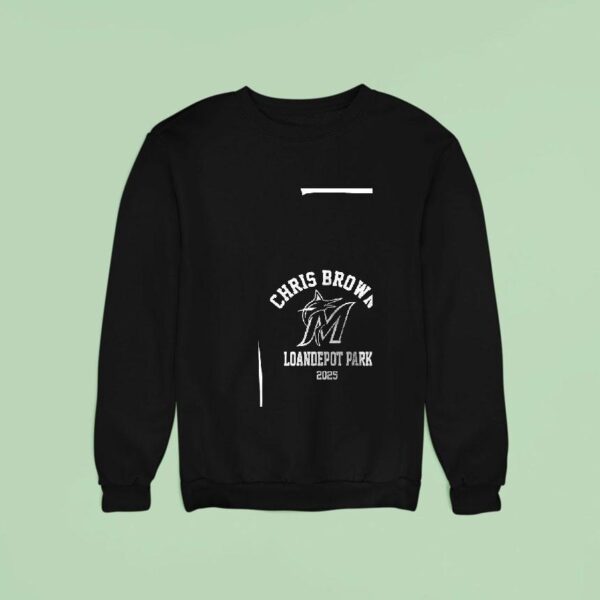 Chris Brown X Miami Marlins Loandepot Park Sweatshirt