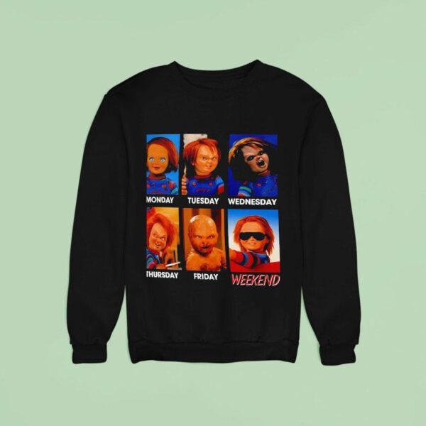 Chucky Days Of The Week Halloween Sweatshirt
