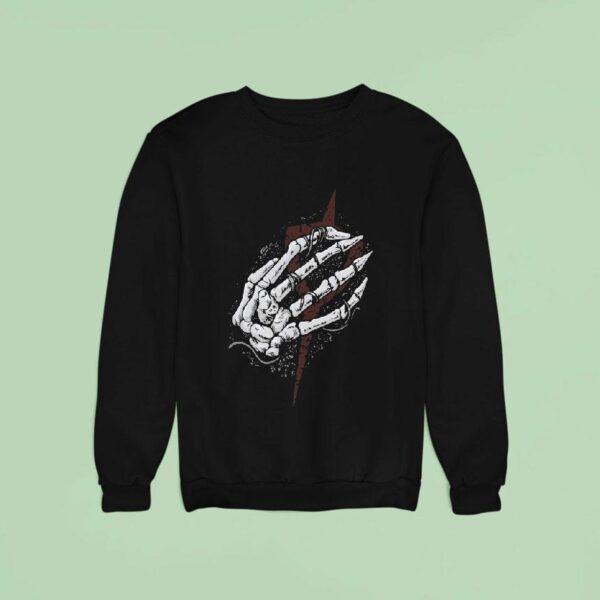 Clayman Heartless Skeleton Hand Sweatshirt