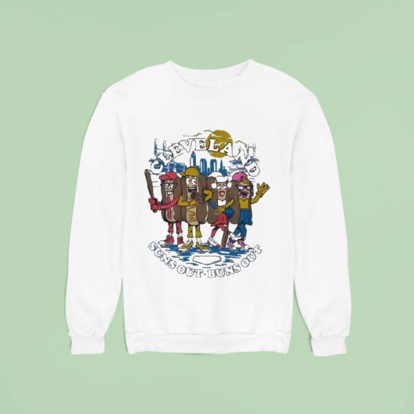 Cleveland Suns Out Buns Out Hot Dog Race Sweatshirt