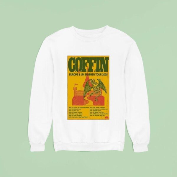 Coffin Europe Uk Summer Tour Dates Dragon Sweatshirt