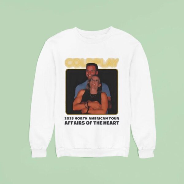 Coldplay S Kiss Cam North American Tour Affairs Of The Hear Sweatshirt