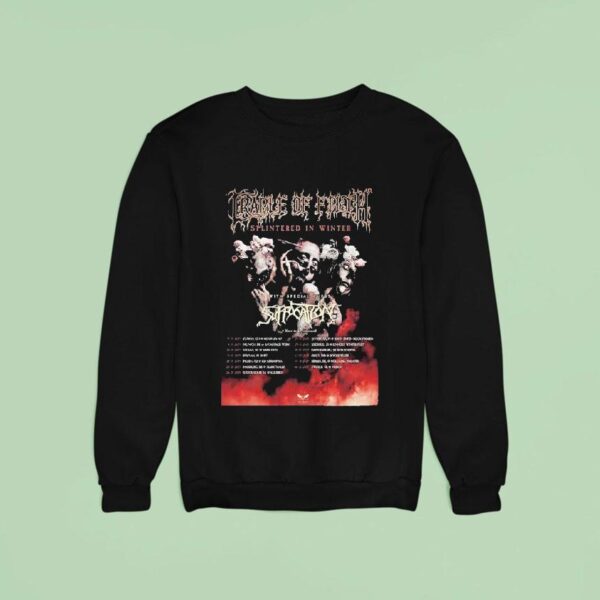 Cradle Of Filth Splintered In Winter Europe Tour Dates Off On November Th In Zurich Ch At Komplex Sweatshirt