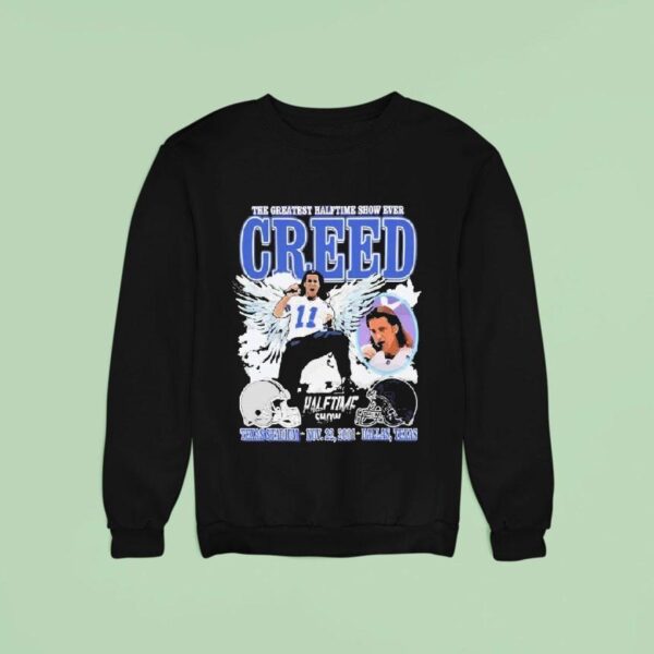 Creed The Greatest Halftime Show Ever Texas Stadium Nov Dallas Sweatshirt