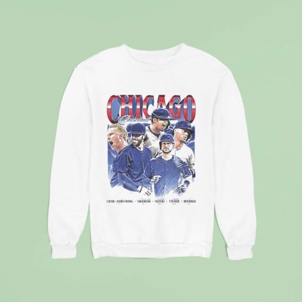 Crow Armstrong Swanson Suzuki Tucker And Hoerner Chicago Signatures Sweatshirt