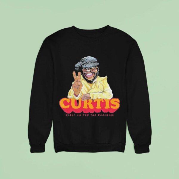 Curtis Mayfield Right On For The Darkness Caricature Sweatshirt