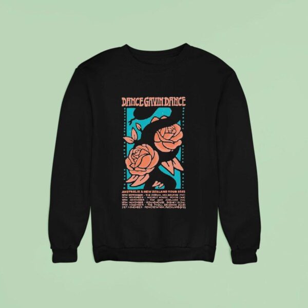 Dance Gavin Dance Australia And New Zealand Tour Rose Sweatshirt