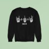 Danger Cats Quik Maths Skeletons Hands Sweatshirt