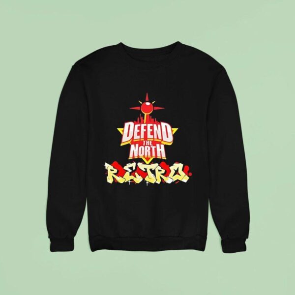 Defend The North Retro Logo Sweatshirt