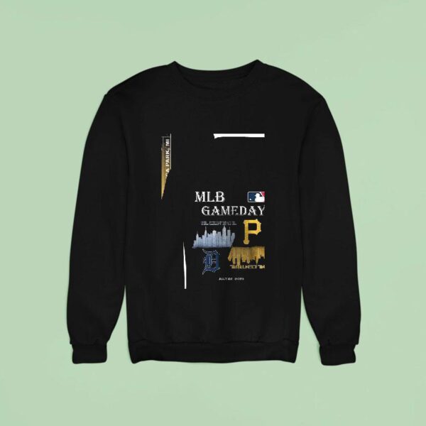 Detroit Tigers Vs Pittsburgh Pirates Mlb Gameday Schedule Skyline City Sweatshirt