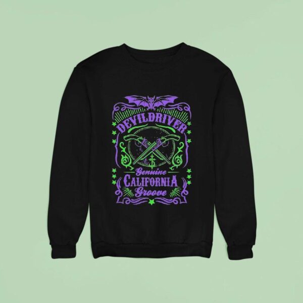 Devildriver Gemini California Groove Crossed Guns Sweatshirt