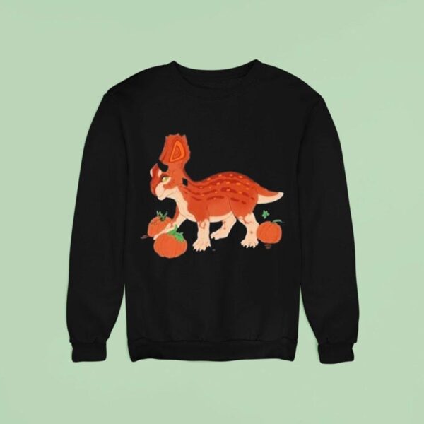Dinosaur Diabloceratops Pumpkin Sweatshirt