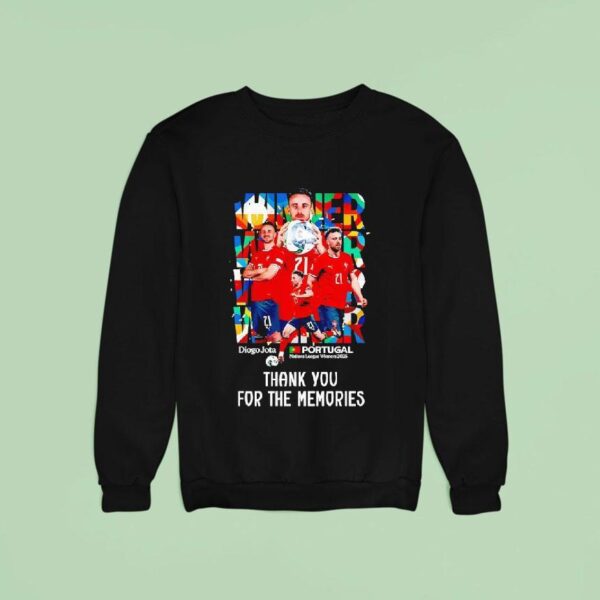 Diogo Jota Portugal National League Winners Thank You For The Memories Sweatshirt