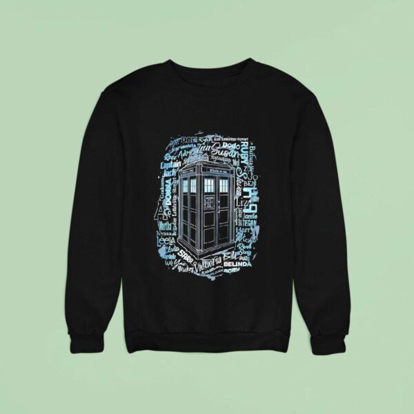 Doctor Who Police Box All Companions Sweatshirt