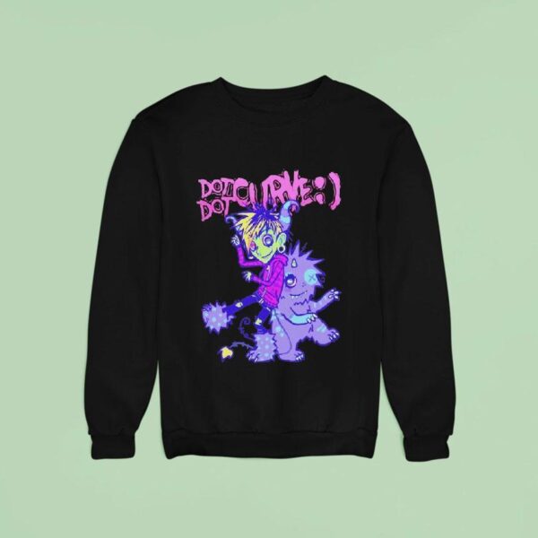 Dot Dot Curve Friend Claw Boots Sweatshirt