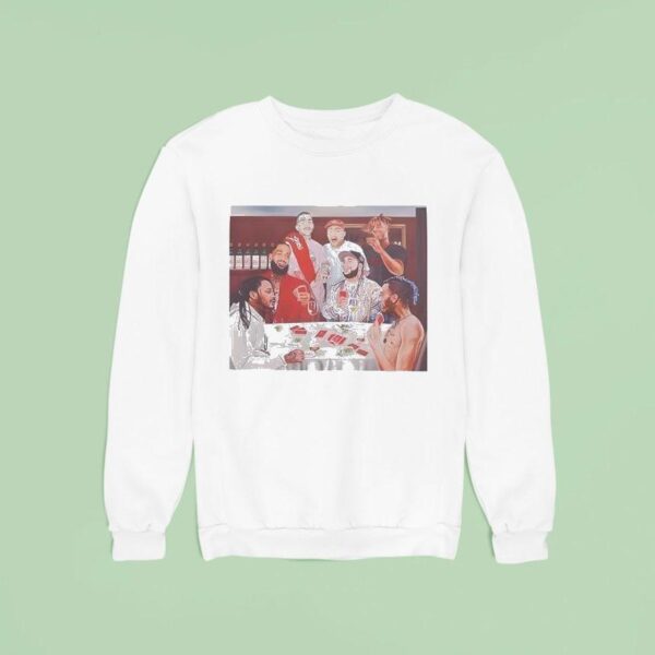 Drake Wearing Rip Legends X Vlone Sweatshirt