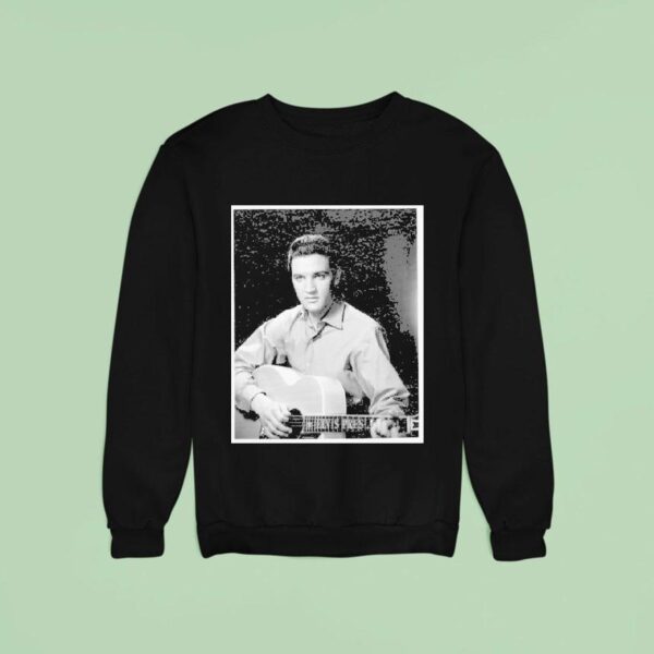 Elvis Presley Guitar Portrai Sweatshirt