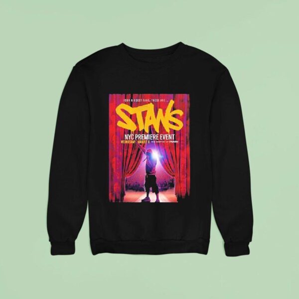 Eminem Stans At Pier In New York Ny On August Premiere Event Hip Hop Theme Sweatshirt
