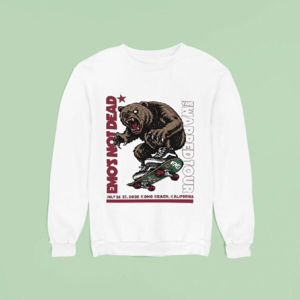 Emo S Not Dead Vans Warped Tour Long Beach Ca Bear Skate Sweatshirt