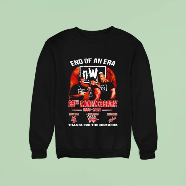 End Of An Era Nwo Th Anniversary Thanks For The Memories Signatures Sweatshirt