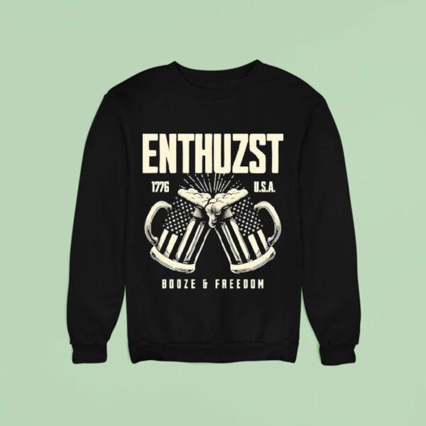 Enthuzst Booze Freedom Usa Sweatshirt