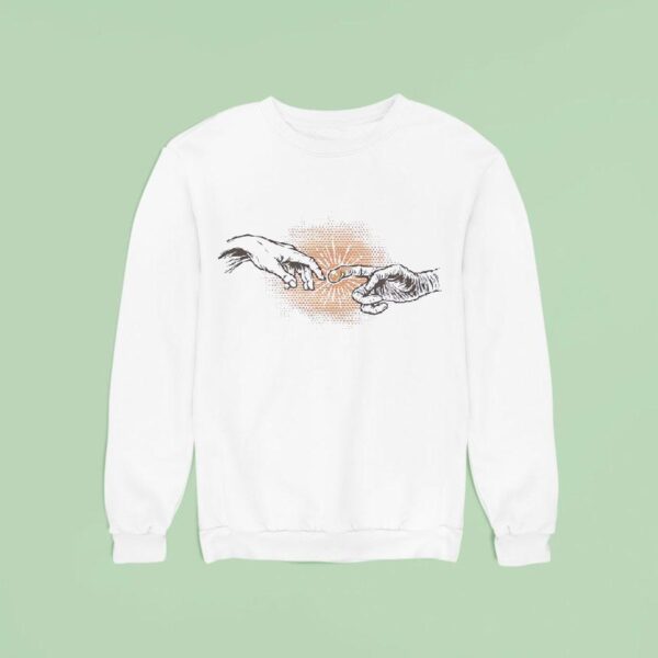 Et The Extra Terrestrial And The Creation Of Adam Sweatshirt