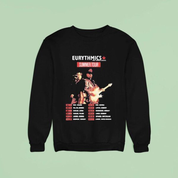 Eurythmics Summer Tour Concert Dates Sweatshirt