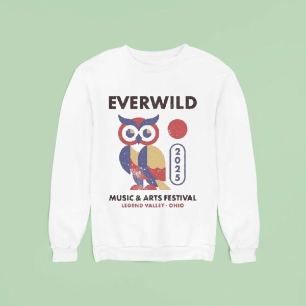 Everwild Music And Arts Festival Legend Valley Ohio Geo Owl Sweatshirt