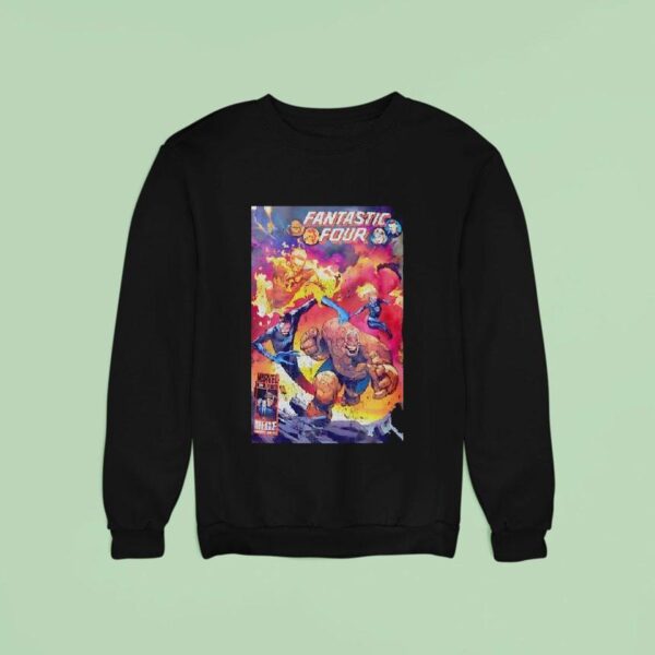 Fantastic Four X A Superhero Team From Marvel Comics Vintage Sweatshirt