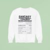 Fantasy Football Commish Nutrition Facts Sweatshirt
