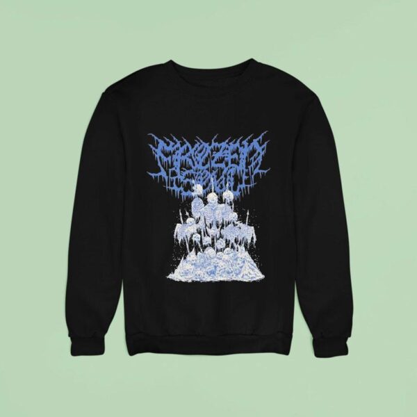 Frozen Soul Blue Cold School Death Metal Sweatshirt