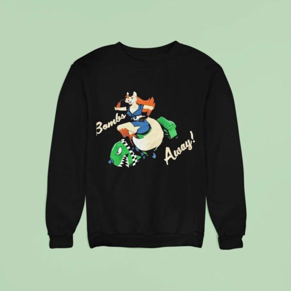 Furry Girl Bombs Away Sweatshirt