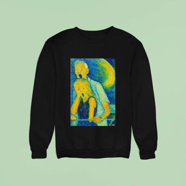 Ghostface Style Van Gogh Halloween Sweatshirt