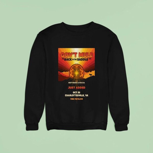 Gov T Mule Show Ting Pavilion In Charlottesville Oct Sweatshirt