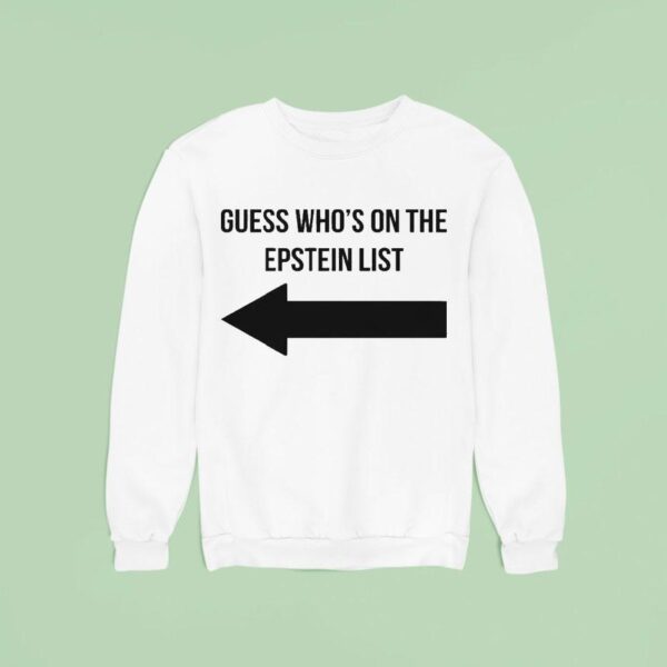 Guess Who S On The Epstein List Duo Sweatshirt