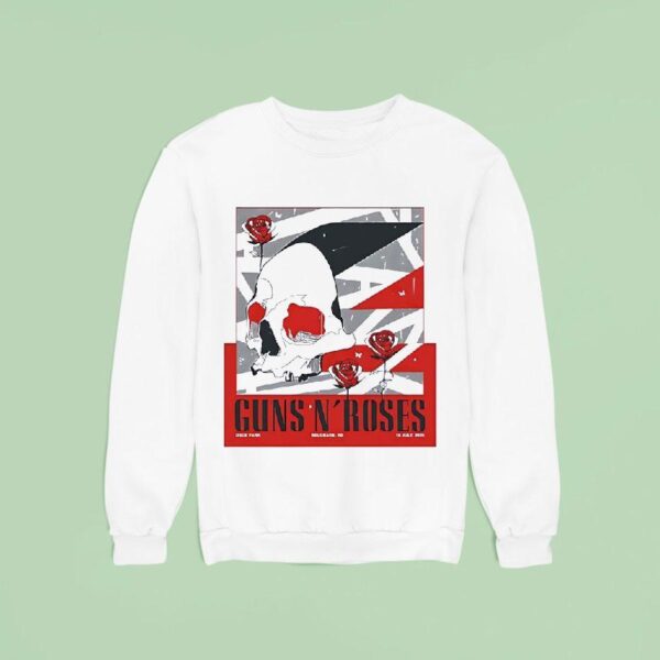 Guns N Roses Concert At Uce Park Belgrade Rs At July Sweatshirt