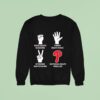 Hand Sign And Philadelphia Phillies Rock Beats Scissors Paper Beats Rock Sweatshirt
