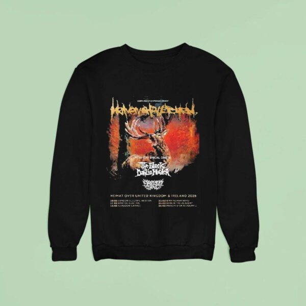 Heaven Shall Burn Heimat Over United Kingdom And Ireland For February With The Black Dahlia Murder Sweatshirt