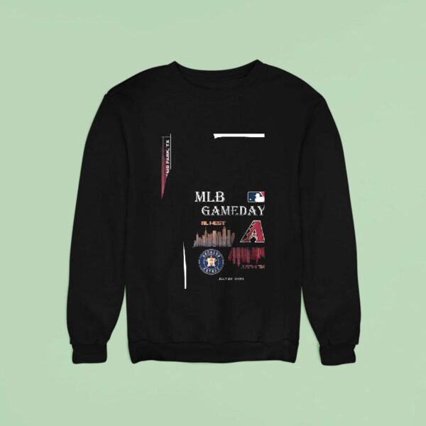 Houston Astros Vs Arizona Diamondbacks Mlb Gameday Schedule Skyline City Sweatshirt