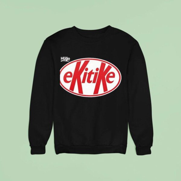 Hugo Ekitike Style Kit Kat Logo Sweatshirt