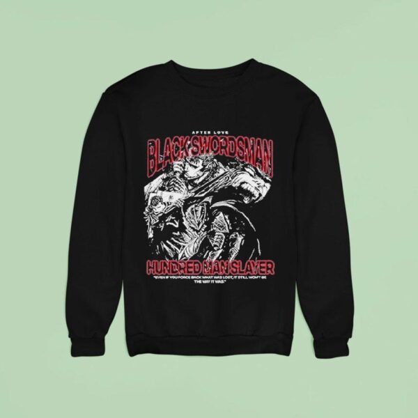 Hundred Man Slayer Black Swordsman Sweatshirt