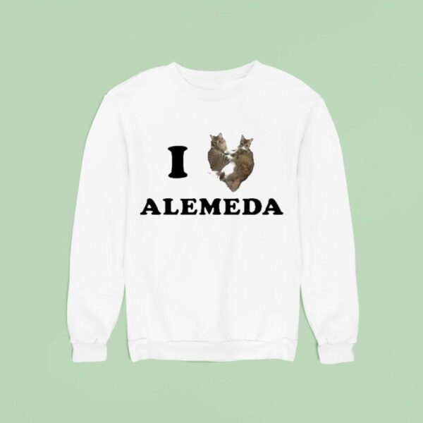 I Love Alameda Cats Sweatshirt