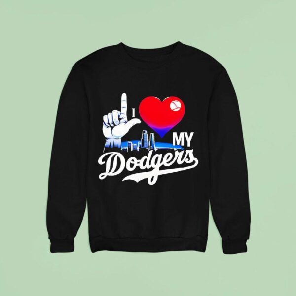 I Love My Dodgers Skyline Sweatshirt