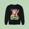 I M Not Like Other Girls I Have Autism Skeleton Flames Sweatshirt