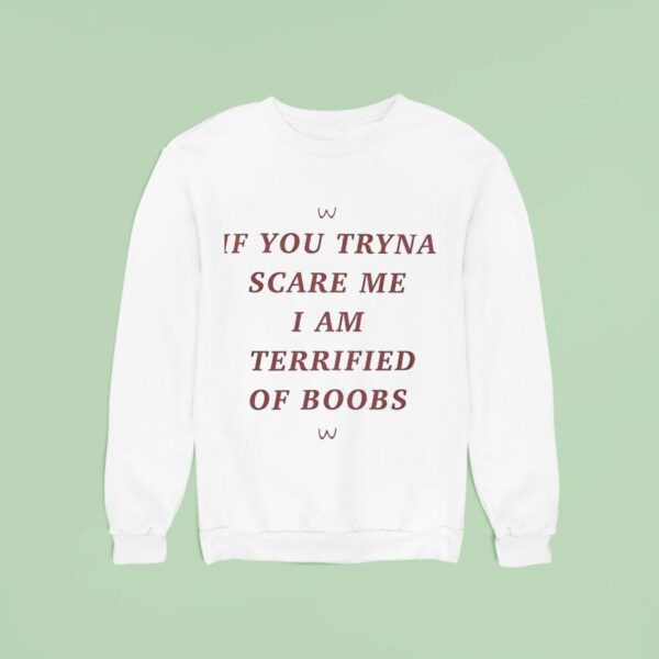 If You Tryna Scare Me I Am Terrified Of Boobs Sweatshirt