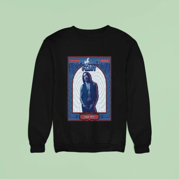 Iggy Pop Project Pabst July Portland Or Waterfront Park Sweatshirt