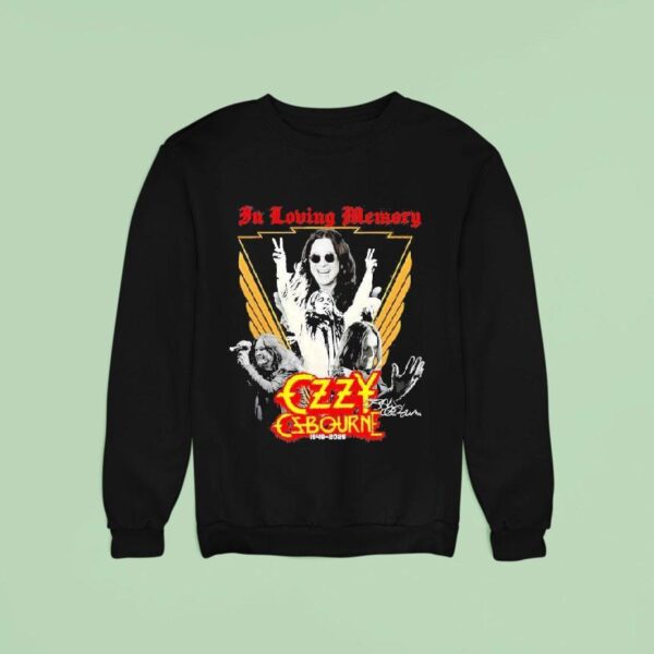 In Loving Memory Ozzy Osbourne Signature Sweatshirt